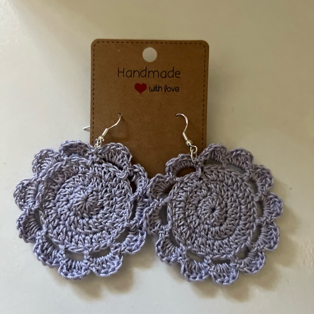Handmade Doily Earrings